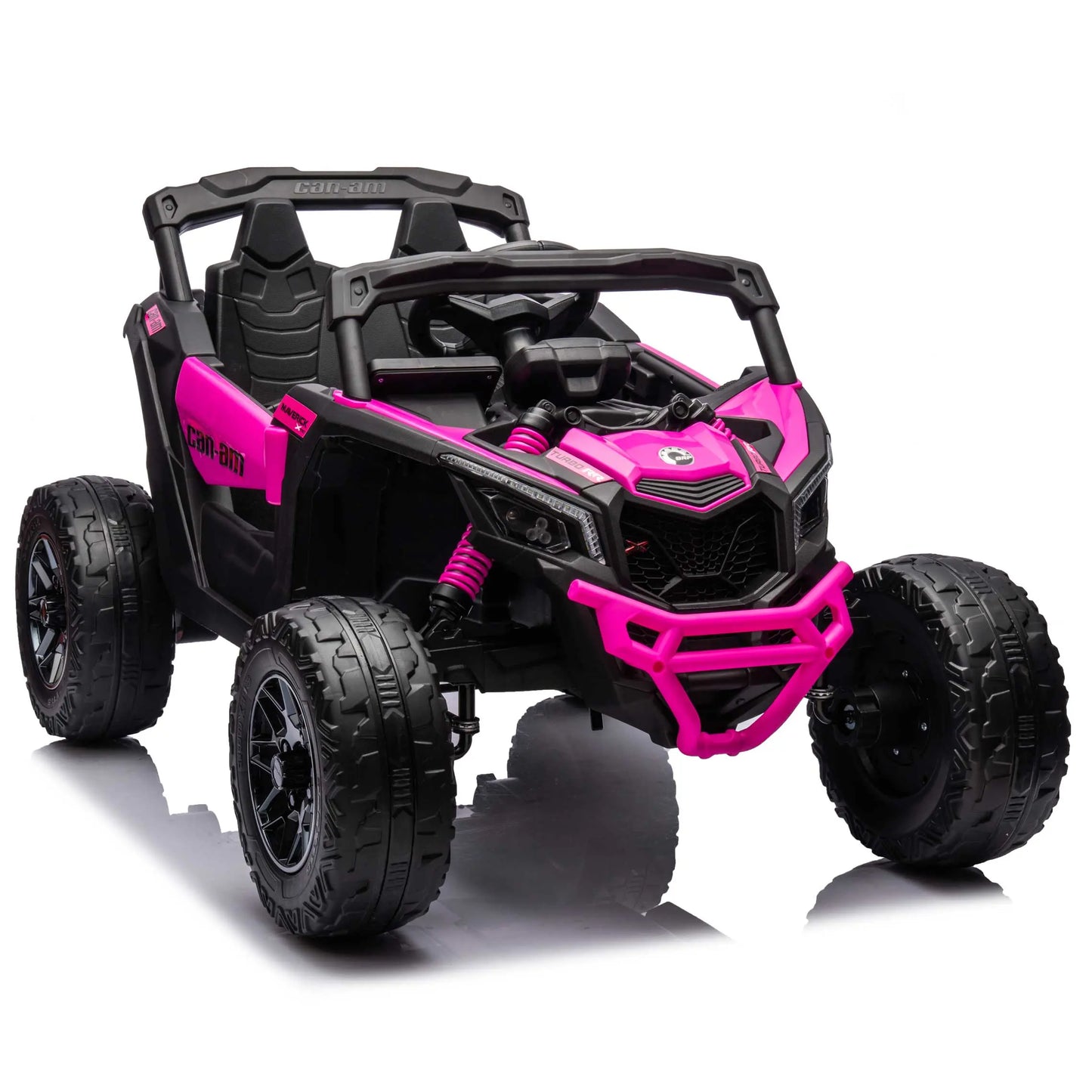 Can-Am Maverick Custom Edition 24V Kids Ride-On UTV Buggy Car | Deep Pink