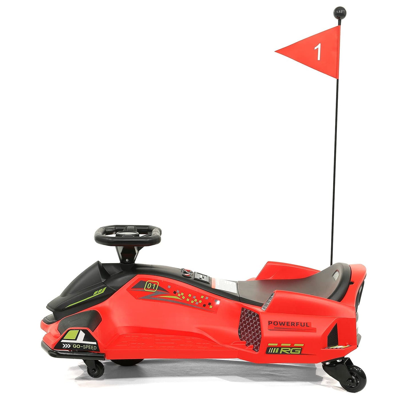 360° Drift Glider 24V Kids Ride-On Go-Kart | Red